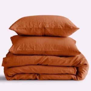Quince | Bedding | Nwot Quince European Linen Duvet Queen Cover Set In  Terra Cotta 2 Standard Shams